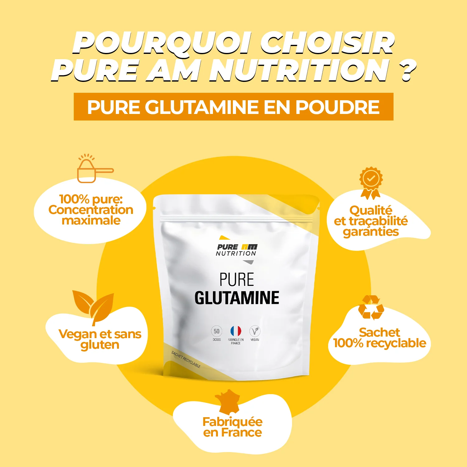 PURE Glutamine en poudre - Image 3